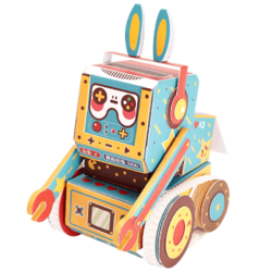 AULDEY 奥迪双钻 STEM科教儿童玩具 拼装遥控机器人欢欢 ZZ910002