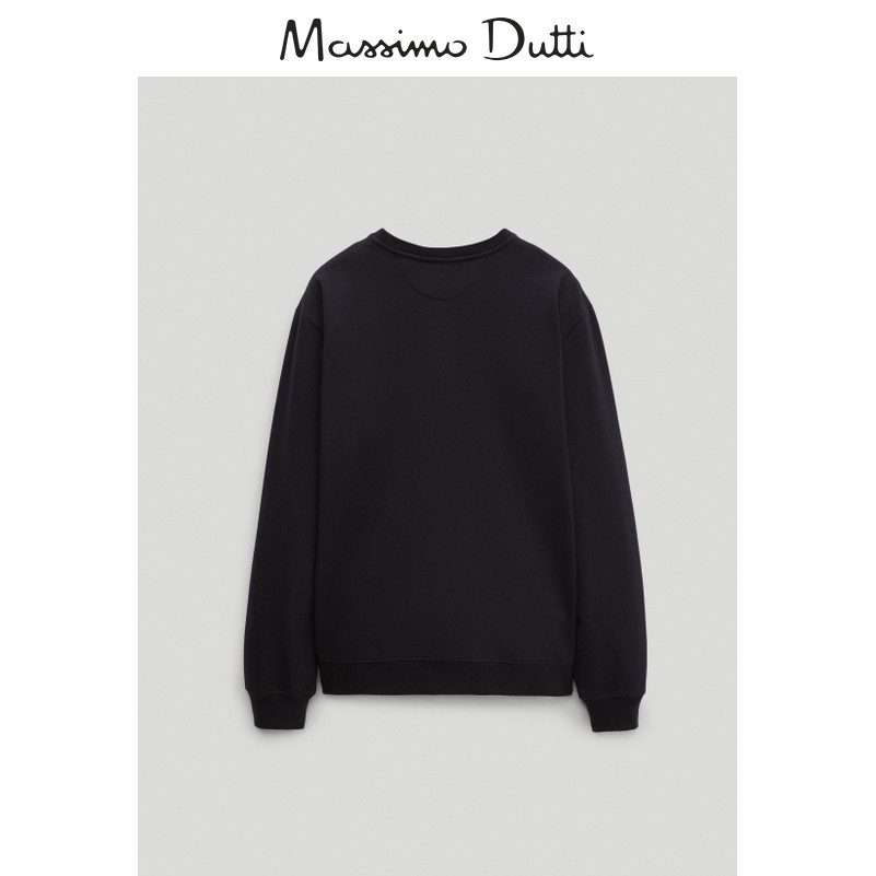 Massimo Dutti 00721273401-30 棉质圆领运动衫卫衣