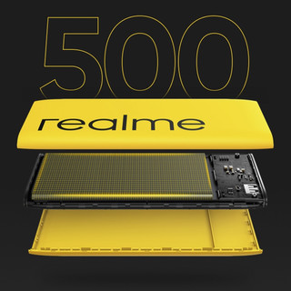 realme 真我 RMA138 移动电源 黄色 10000mAh Type-C 18W双向快充