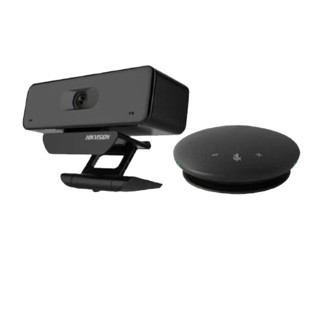 HIKVISION 海康威视 DS-2CS54U0B-S 电脑摄像头 1080P 黑色+拾音扬声麦克风 黑色 摄像头套装
