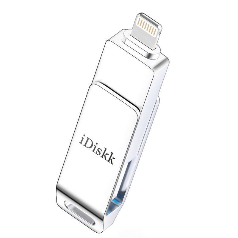 iDiskk U006 尊享版 USB 3.0 U盘 珍珠银 128G USB/苹果lightning接口