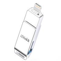 iDiskk U006 尊享版 USB 3.0 U盘 珍珠银 128G USB/苹果lightning接口