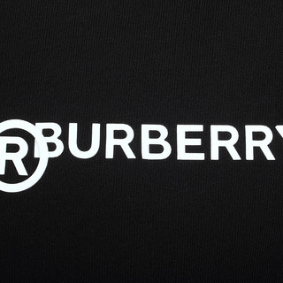 BURBERRY 博柏利 男士圆领卫衣 80136031 黑色 XS