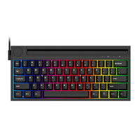 AJAZZ 黑爵 K620T 62键 双模机械键盘 黑色 FIRSTBLOOD兰轴 RGB