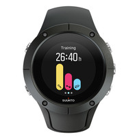SUUNTO 颂拓 Spartan颂拓斯巴达 Trainer WHR 智能手表 46mm 黑色表壳 黑色硅胶表带（GPS、心率监测）