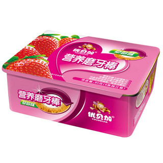 优贝加 营养磨牙棒 草莓味+牛奶味 90g*2盒