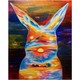 ARTMORN 墨斗鱼艺术 张渺《日出兔子》100×80cm 布面油画原作动物风景 新中式轻奢挂画现代简约