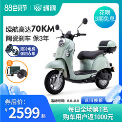 Luyuan 绿源 电动车60V小龟王电瓶车MHK成人踏板高速长续航代步电动摩托车