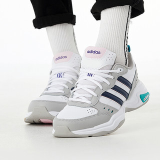 adidas NEO Strutter 女子休闲运动鞋 EG2689 白蓝灰 36