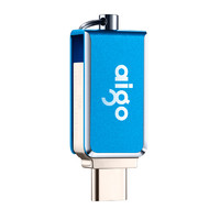 aigo 爱国者 U355 USB 3.1 手机U盘 蓝色 32GB Type-C/USB双口