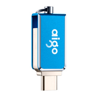 aigo 爱国者 U355 USB 3.1 手机U盘 蓝色 32GB Type-C/USB双口