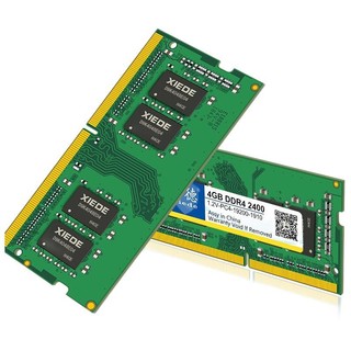 xiede 协德 PC4-19200 DDR4 2400MHz 笔记本内存 普条 绿色 4GB