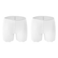 YUZHAOLIN 俞兆林 女士安全裤 YZL-NZH06-0405 波浪款 2条装 白色 L