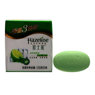 Hazeline 夏士莲 自然护肤香皂 沁凉清爽型 125g*3