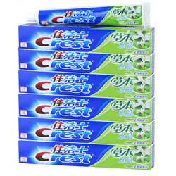 Crest 佳洁士 Colgate 高露洁 草本牙膏 清爽薄荷香型 140g*6支