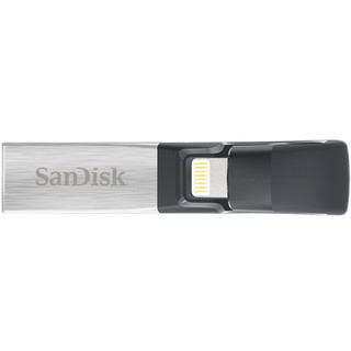 SanDisk 闪迪 iXpand欢欣i享 USB 3.0 U盘 银黑色 32GB 苹果lightning接口/USB双口