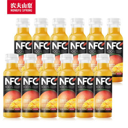 NONGFU SPRING 农夫山泉 低温NFC果汁 多口味选择 鲜榨果汁 芒果12瓶