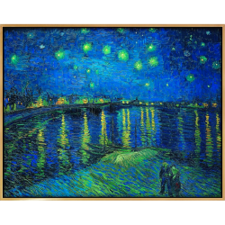 弘舍梵高抽象艺术风景油画星夜成品尺寸60x47cm油画布闪耀金