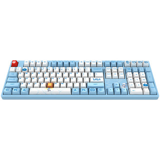Akko 艾酷 3108 V2 哔哩哔哩 108键 有线机械键盘 蓝白 Cherry红轴 无光