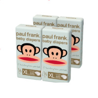 Paul Frank 大嘴猴 悦享馨柔系列 铂金装拉拉裤 XL36片*4包