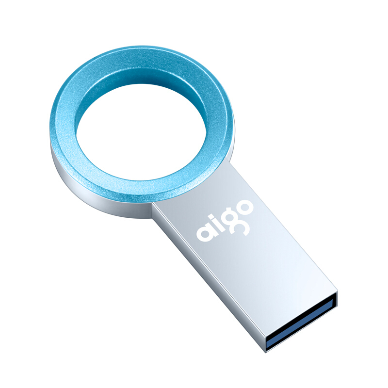 aigo 爱国者 金属情侣系列 U520 USB 3.1 U盘 蓝色 64GB USB