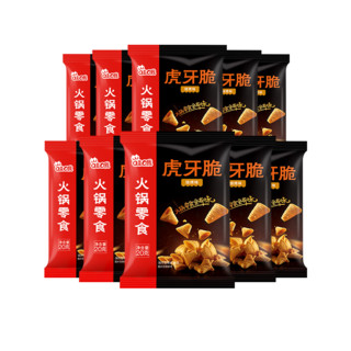 海底捞 零食组合装 3口味 500g（锅巴20g*10包+虎牙脆20g*10包+炒米10g*10包）