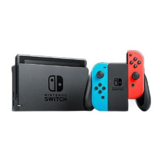 Nintendo 任天堂 Switch系列 国行续航增强版游戏机 红蓝色+超级马力欧 奥德赛 游戏实体卡+128G闪迪TF卡