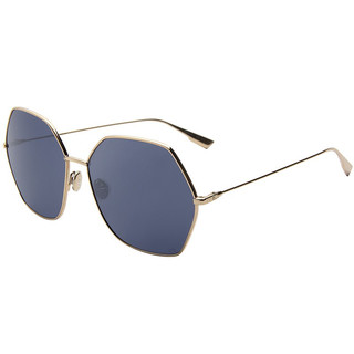 Dior 迪奥 男女款浅金色镜框蓝色镜片眼镜太阳镜送女友送老婆男友 Dior Stellaire8 J5GKU 62mm