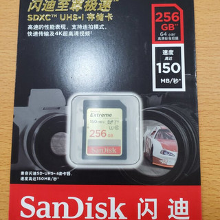 SanDisk 闪迪 至尊极速系列 SDSDXVE SD存储卡（UHS-I、V30、U3）256GB