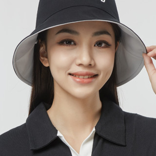OhSunny 女士遮阳渔夫帽 SLH2M020 黑/气质灰