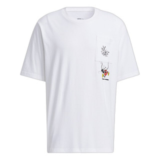 adidas NEO M MF TEE 4 Disney联名款 男子运动T恤 HF0454 白色 M