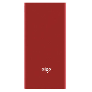 aigo 爱国者 N10 移动电源 红色 10000mAh Lightning micro usb 10.5W快充