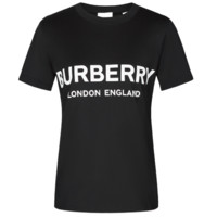 BURBERRY 博柏利 女士圆领短袖T恤 80116511 黑色 L