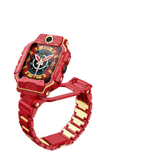 小天才 Z6 巅峰版 钢铁侠版 4G智能手表 40mm 红色 红色TPU表带（GPS、NFC）