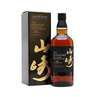 SUNTORY 三得利 日本直邮SUNTORY三得利山崎18年单一麦芽威士忌43度700ml附礼盒