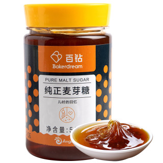 百钻纯正麦芽糖500g饴糖糖稀烘焙广式月饼原材料零食糖浆搅搅糖