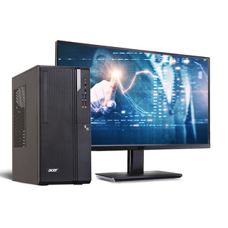 acer 宏碁 商祺 SQV4270 20英寸 商务台式机 黑色 (酷睿i5-8400、GT720、8GB、1TB HDD、风冷)