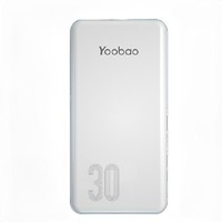 Yoobao 羽博 YB-30D 移动电源 白色 30000mAh Type-C 10W