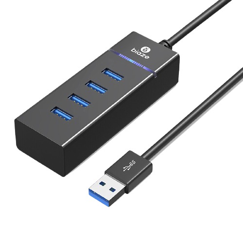 Biaze 毕亚兹 HUB7 USB 3.0 4口集线器 黑色