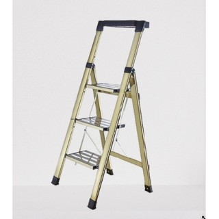 CHUANGBU 创步 铝合金家用三步折叠梯子 20cm踏板