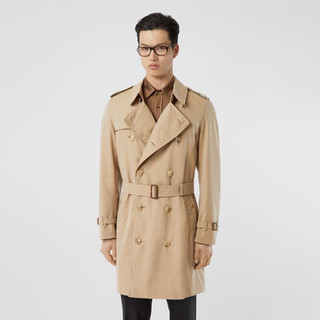 BURBERRY 博柏利 Heritage系列 Trench 男士中长款风衣 切尔西版型 40734921 蜜色 52