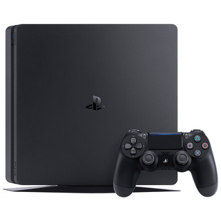 PlayStation PlayStation 4 Slim 游戏机 黑色+黑手柄