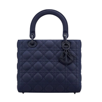 Dior 迪奥 Lady Dior系列 女士中号手袋 M0565ILOI_M85B 靛蓝色