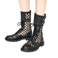 Dior 迪奥 D-TRAP 女士踝靴 KCI601CFM_S900 黑色 34.5