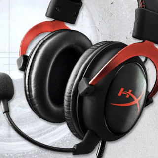 HYPERX cloud 2 耳罩式头戴式有线耳机 黑红色 3.5mm/USB口