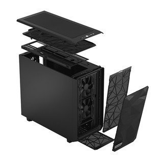 Fractal Design 分形工艺 Meshify2 E-ATX机箱 半侧透 黑色+GP-14 风扇*3