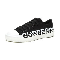 BURBERRY 博柏利 女士低帮板鞋 80157951 黑色/白色 37.5