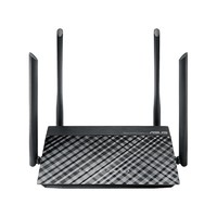 ASUS 华硕 RT-AC1200 纯净版 双频1200M  家用千兆无线路由器 Wi-Fi 5 单个装 黑色