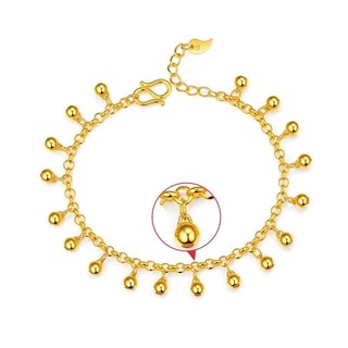 CHJ JEWELLERY 潮宏基 SCG30002746 喜泪足金手链 16cm 8.6g