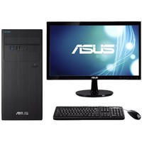 ASUS 华硕 D640MB 奔腾版 21.5英寸 商务台式机 黑色(奔腾G5400、核芯显卡、4GB、500GB SDD、风冷)